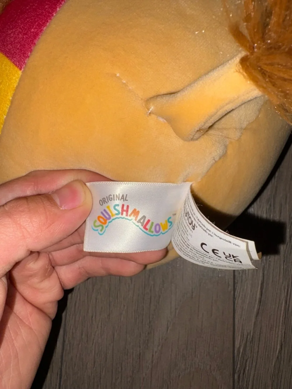 Squishmallows Warner Bros. Harry Potter Plush Lion in Tan and Brown - Picture 3 of 3